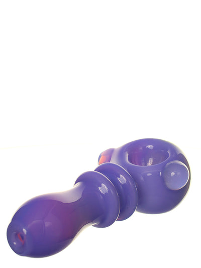 Purple Hand pipe with Green Honeycomb
